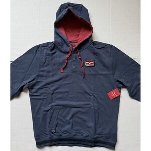 KIMES RANCH Ranch Ready - Men's Navy Cotton Hoodie - Size XX-Large - 2XL‎ - NWT!